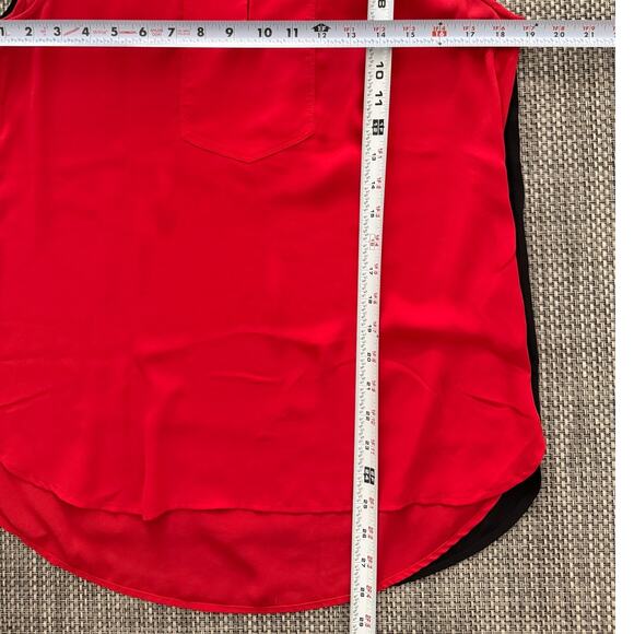 J CREW Lot/3 Sleeveless Popover Lightweight Tops Blouses Red, Navy, Black sz 6 - Picture 9 of 9